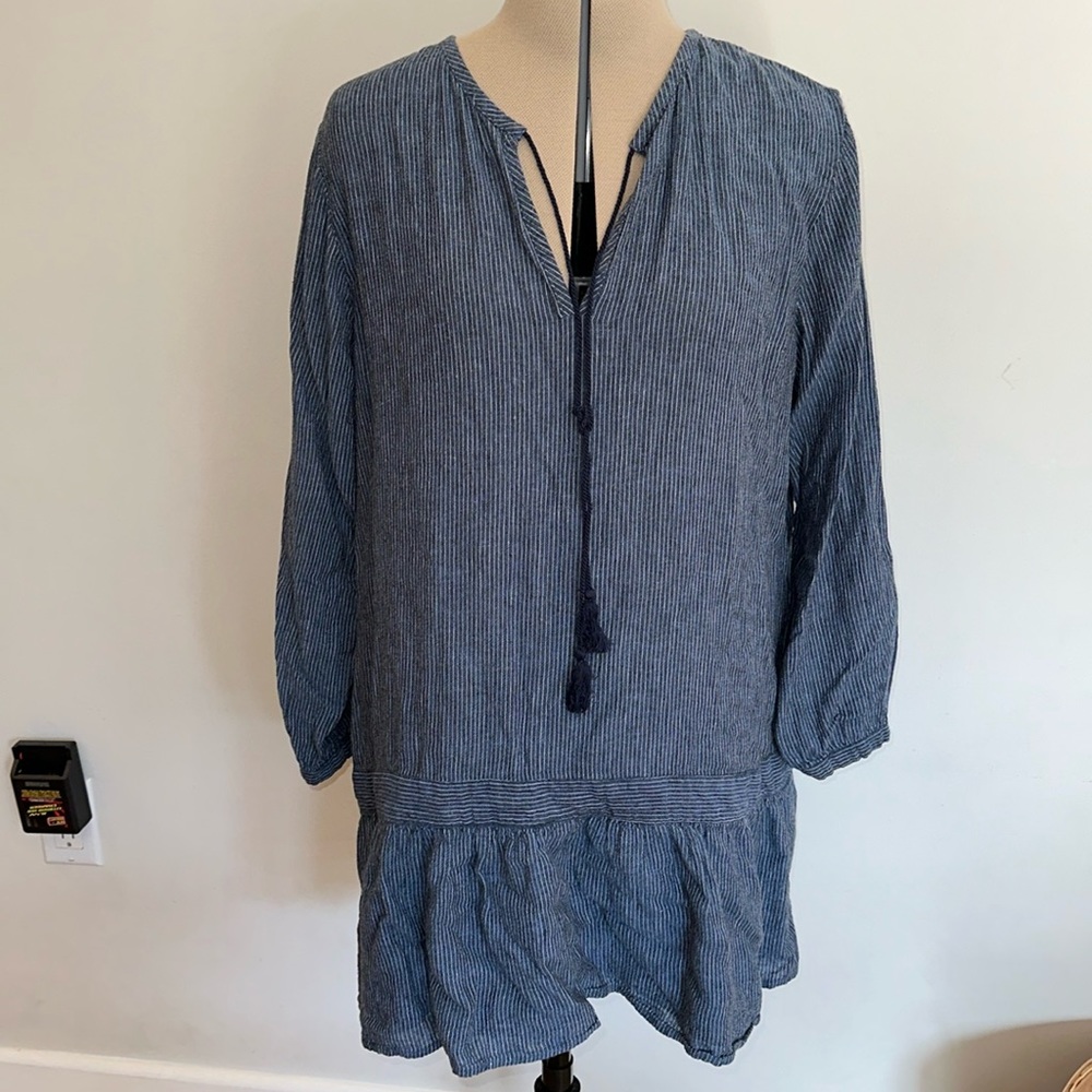 Rails Striped dress with tassels